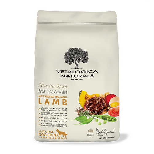 Vetalogica Naturals Grain Free Lamb Adult Dog Food